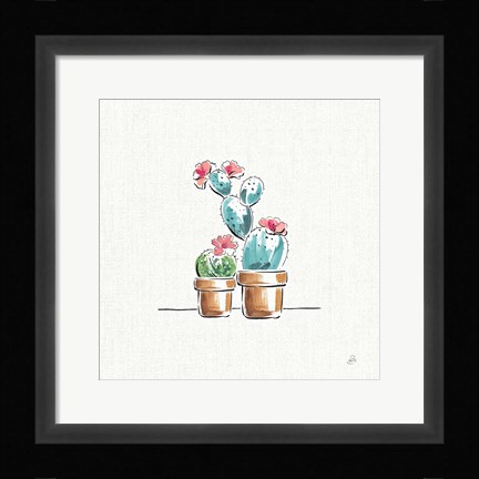 Framed Desert Bloom V Print
