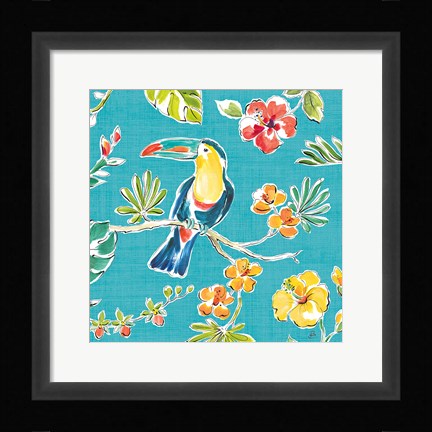 Framed Tropical Oasis V Print