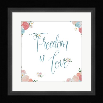 Framed Spirit Stallion VII Blush and Teal Print