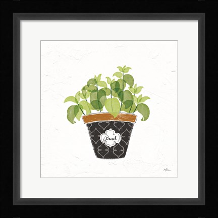 Framed Fine Herbs VIII Print