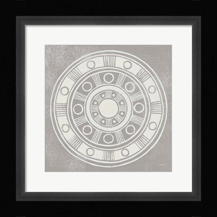 Framed Seville II FB Greige Print