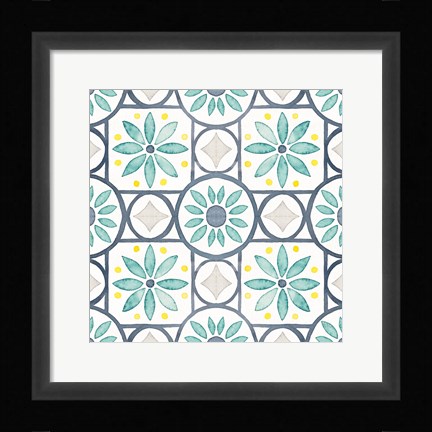 Framed Garden Getaway Pattern XV Print