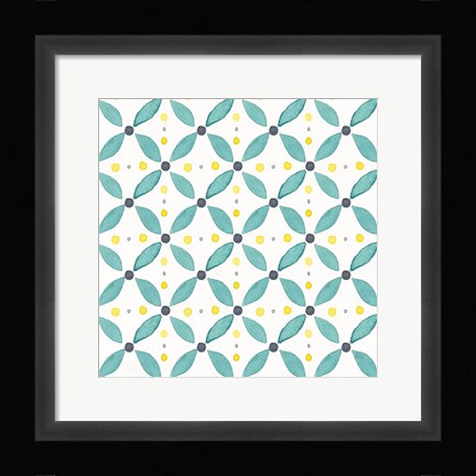 Framed Garden Getaway Pattern XA Print