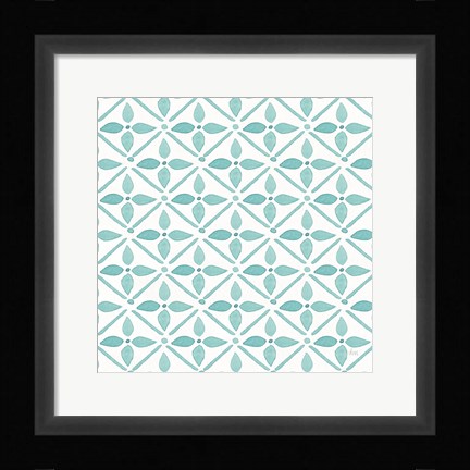 Framed Garden Getaway Pattern XIIA Print