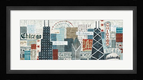 Framed Hey Chicago Crop Print
