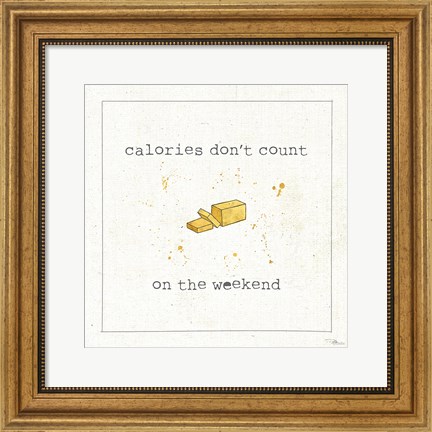 Framed Calorie Cuties I Print