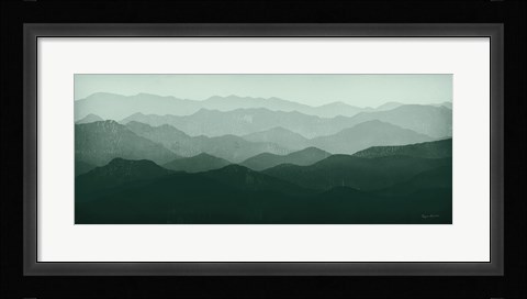 Framed Green Mountains Print