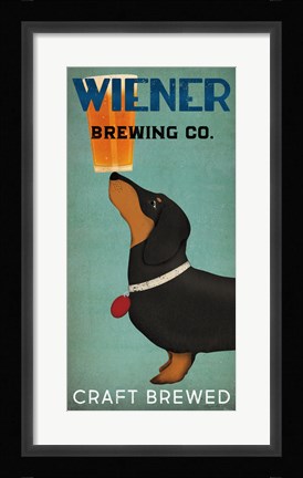Framed Wiener Brewing Co Print