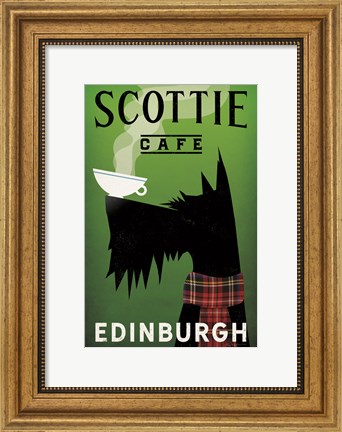 Framed Scottie Cafe Print