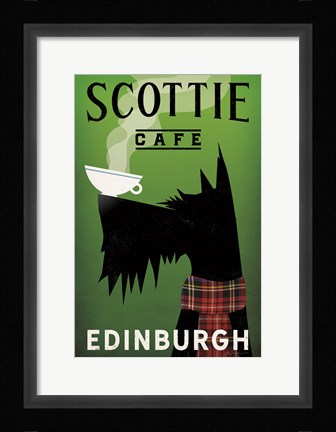 Framed Scottie Cafe Print