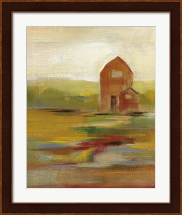 Framed Hillside Barn II Print