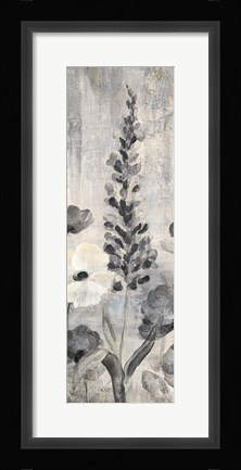 Framed Crystal Raindrops Panel IV BW Print