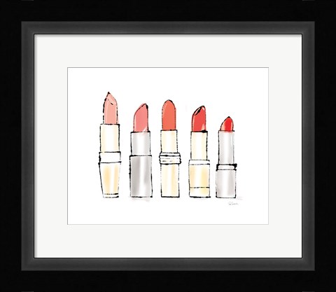 Framed Beauty and Sass Red II Print