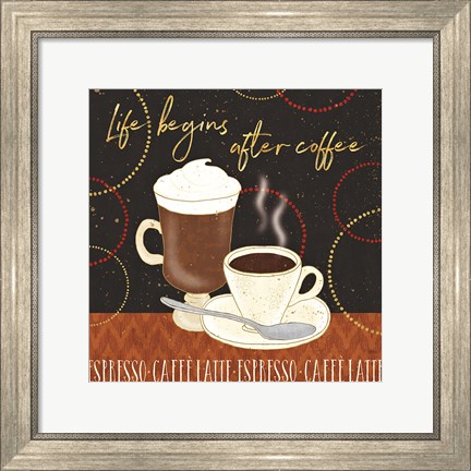 Framed Fresh Coffee II Print