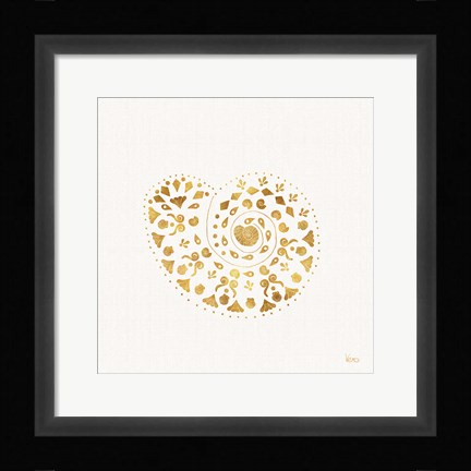 Framed Sea Charms IV no Words Print