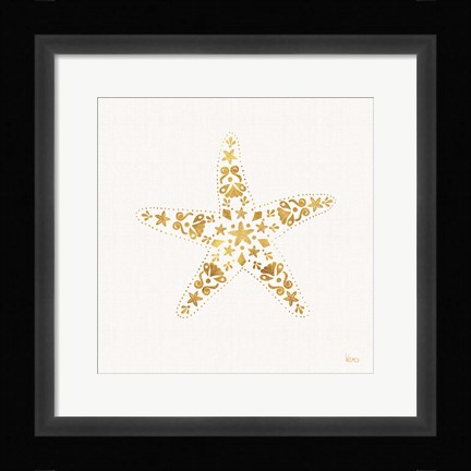 Framed Sea Charms I no Words Print