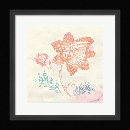 Framed Eastern Boho I Print