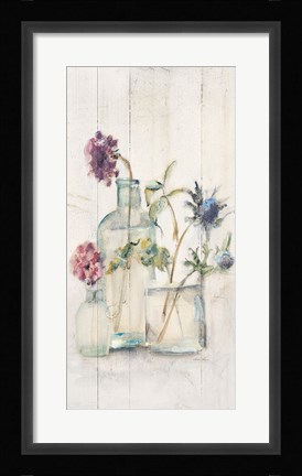 Framed Blossoms on Birch II Panel Print