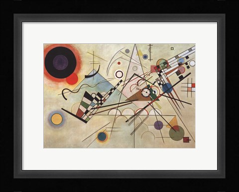 Framed Composition VIII, 1923 Print