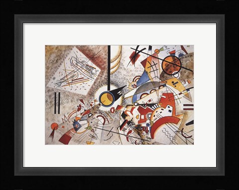 Framed Bustling Aquarelle c1923 Print