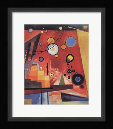 Framed Heavy Red Print