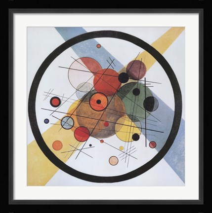 Framed Circles in Circle Print