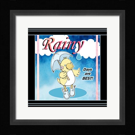 Framed Rainy Days Print