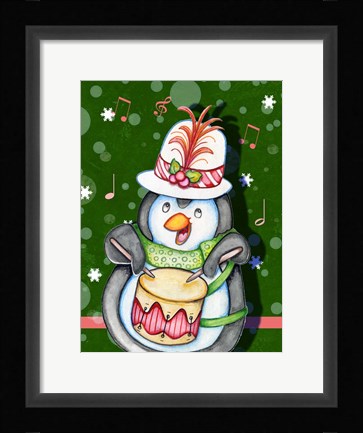 Framed Penguin Drum Print