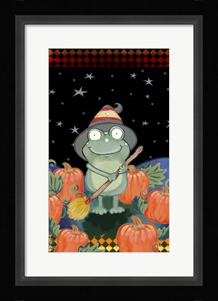 Framed In The Pumpkin Patch Print