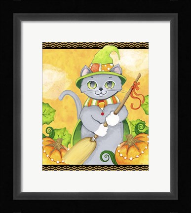 Framed Witchy Cat Print