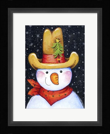 Framed Tall Hat Print