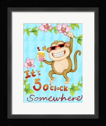 Framed Swinging Vine Print