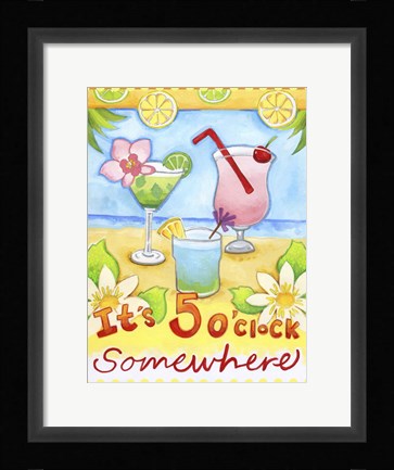 Framed Tropical Paradise Print