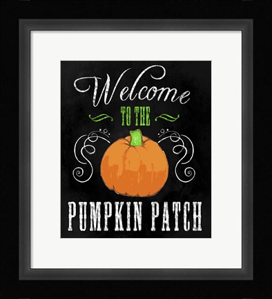 Framed Welcome Pumpkin Patch Print