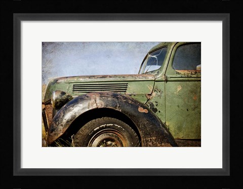 Framed Fender, Ford V8 Print