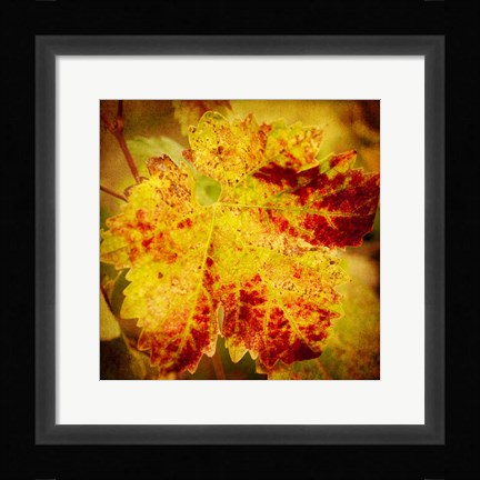 Framed Golden Foliage Print