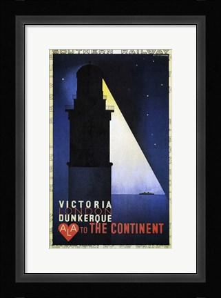 Framed Victoria London Dunkerque Print