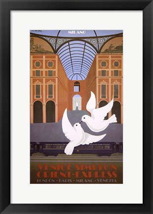 Framed Venice Simplon Orient Express Print