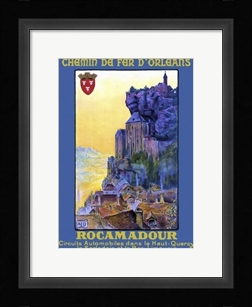 Framed Chemin De Fer D'Orleans Print