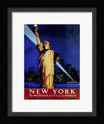 Framed New York Wonder City Print