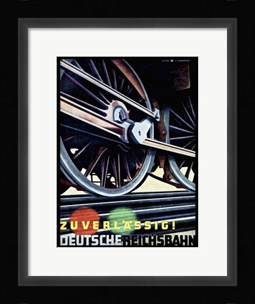 Framed Deutsche Riechsbahn Print