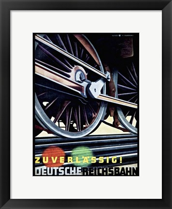 Framed Deutsche Riechsbahn Print