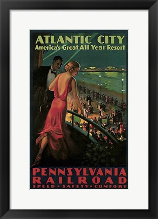 Framed Pennsylvannia Railroad Print