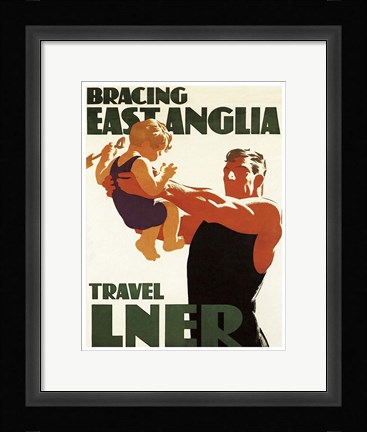 Framed Bracing East Anglia Print