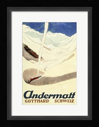 Framed Andermatt Print