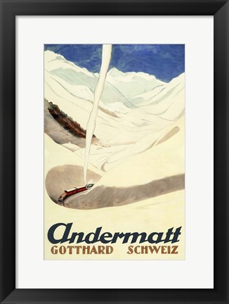 Framed Andermatt Print