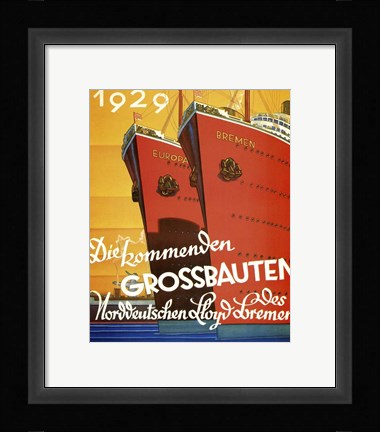 Framed Grossbauten Print