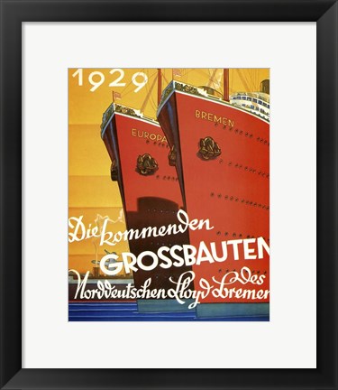 Framed Grossbauten Print