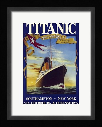 Framed Titanic Print