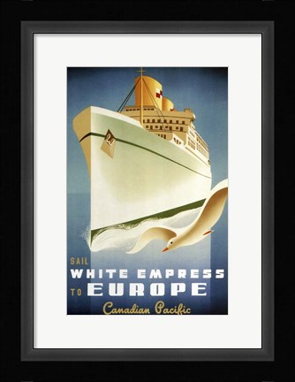 Framed White Empress Print